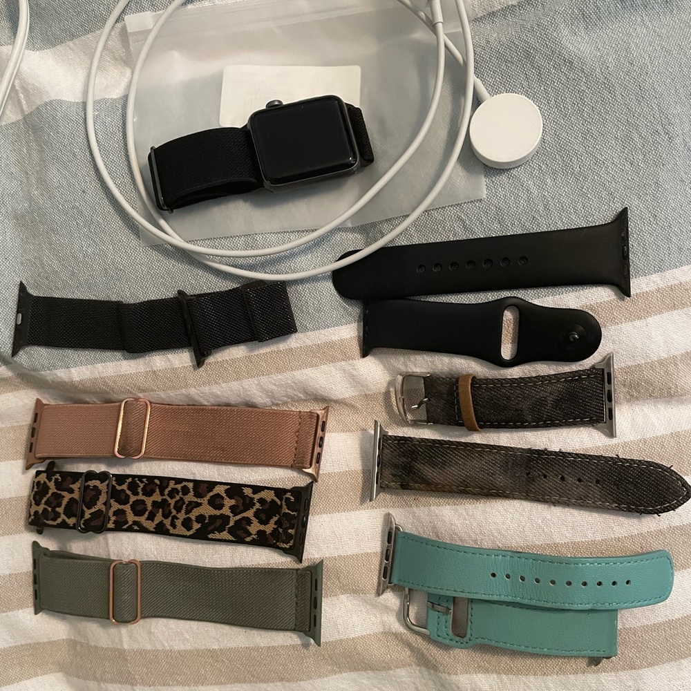 Apple Watch series 2 42mm with bands/charger